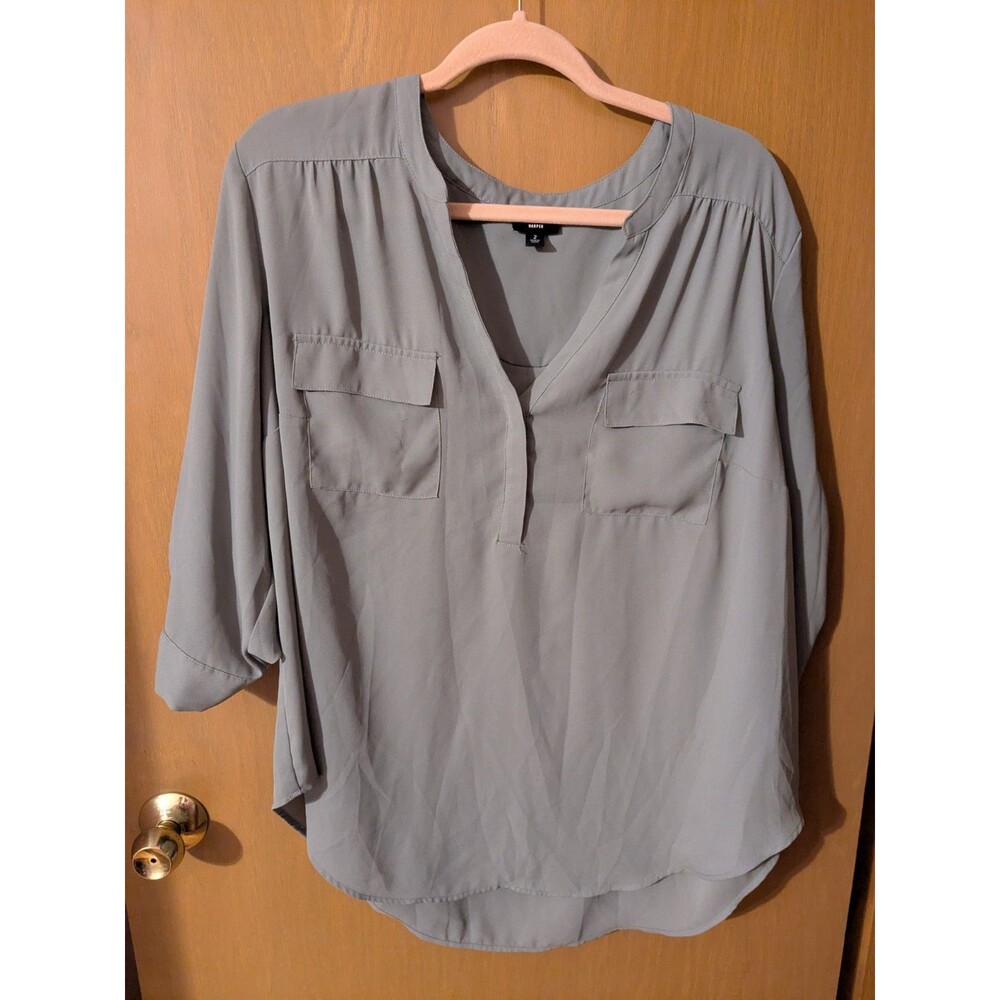 Torrid 2x Harper Georgette 3/4 Sleeve Shirt